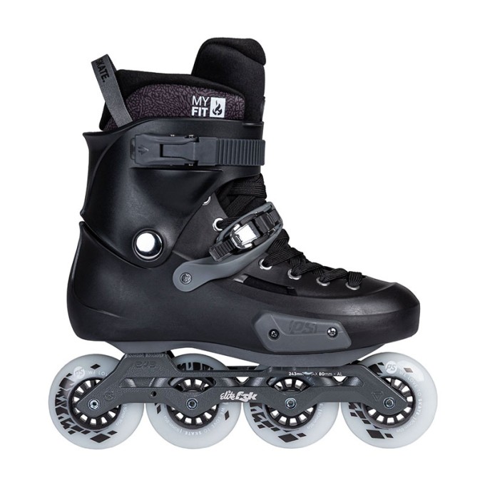 Powerslide Zoom Pro Black 80 – kaupunkirullaluistimet, 4 × 80 mm