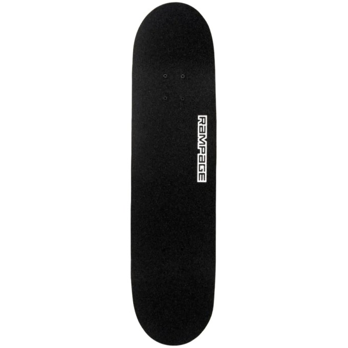 Rampage Glitch Logo Complete Skateboard (8"|Black)