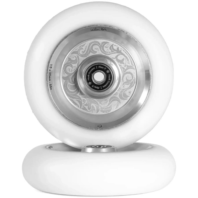 North William holm Signature Pro Scooter Wheels (110mm|Raw/White)