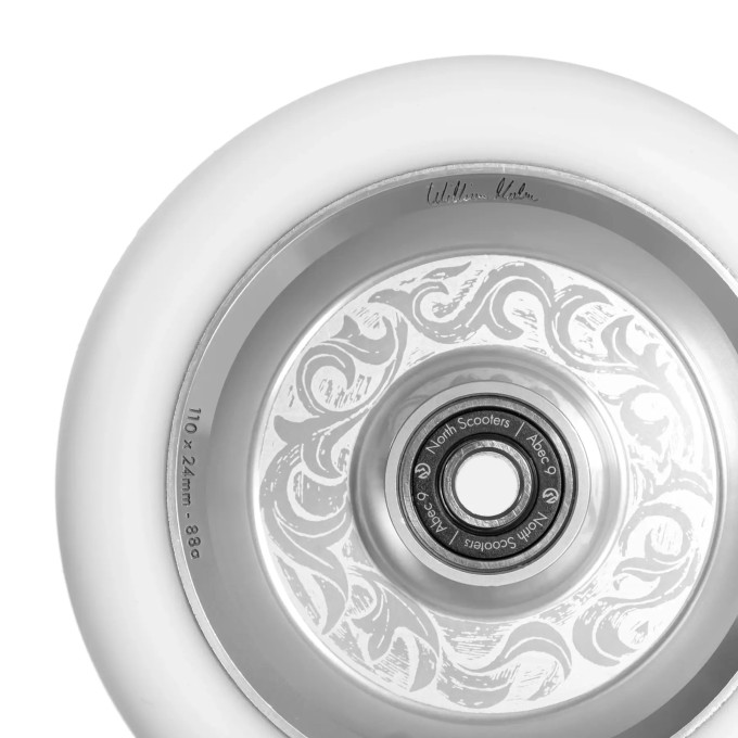North William holm Signature Pro Scooter Wheels (110mm|Raw/White)
