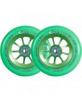 River Naturals Glide Pro Scooter Wheels 2-Pack (110mm|Emerald)