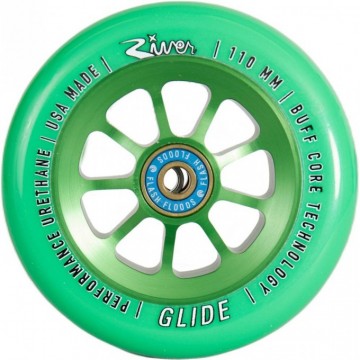River Naturals Glide Pro Scooter Wheels 2-Pack (110mm|Emerald)