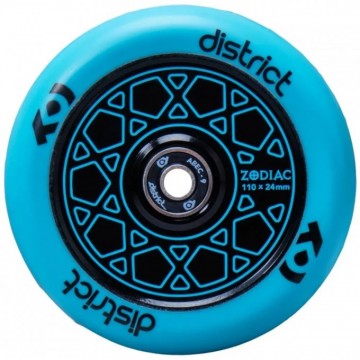 District Zodiac Pro Scooter Wheel (110mm|Blue)
