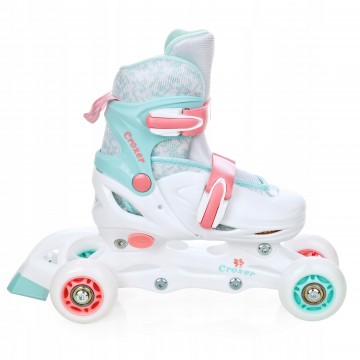 3-in-1 Inline Skates Croxer Inez LED - adjustable size!