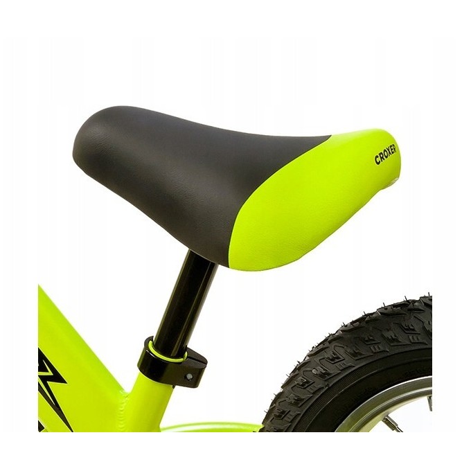 Balance Bike Croxer Leox Lime pumped wheels, handbreak